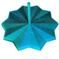thumbnail image 4 of 3D Printed Expanded Sensory Fidget Star, Printed Hexagonal Anxiety Honeycomb Toy, 3D Printed Fidget Star, Whirling Spiral Design, Fidget Hexagon Toy Blue/M, 4 of 6