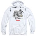 thumbnail image 1 of RUBIK'S CUBE/NERD SQUIRREL-ADULT PULL-OVER HOODIE-WHITE-2X, 1 of 1