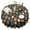 Halloween Patterned Pumpkins, variant on Halloween Pumpkin & Bones Pattern Round Tablecloth 60"x60",Wrinkle Wipeable Table Cloth for Kitchen Dining Room Picnic Patio Party