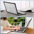 thumbnail image 4 of Fintie Case for MacBook Pro 14 Inch A3401 A3185 A3112 A2992 A2918 A2779 A2442 with M4 M3 M2 M1 Chip (2024 2023 2022 2021 Release) - Heavy Duty Rugged Hard Shell Cover with TPU Bumper, Crystal Clear, 4 of 8