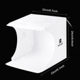 thumbnail image 2 of PULUZ Mini Folding Lightbox Photography Photo Studio LEDs Panel Light Soft Box Photo Background Kit, 2 of 8