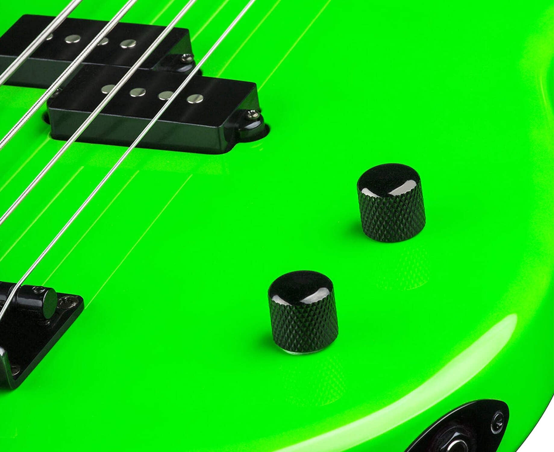Dean Custom Zone Bass Guitar, Nuclear Green