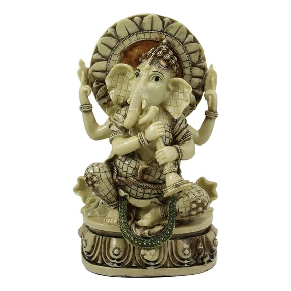 Ebros 12" Tall Hindu God Ganesha Playing Shehnai Flute Statue Figurine