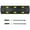 Black, variant on 36" Ultra Light Weight PVC Speed Bump in Yellow with Asphalt Hardware