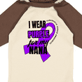 thumbnail image 4 of Inktastic I Wear Purple for My Nana Pancreatic Cancer Awareness Boys or Girls Long Sleeve Baby Bodysuit, 4 of 5