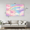thumbnail image 2 of 8 Pack Art Acoustic Panels Sound Absorbing Abstract Fantasy pastel color Cute landscape Decorative Soundproof Wall Panels Self Adhesive for Nursery Game Room Bedroom 48"x32", 2 of 7