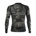 thumbnail image 2 of Raven Fightwear Women's Wind Element Dragon BJJ Rash Guard MMA Black, 2 of 3