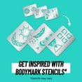 thumbnail image 5 of BIC BodyMark Temporary Tattoo Marker, Brush Tip and Fine Tip, Assorted Colors, 8 Count (Includes 6 Stencils), 5 of 8