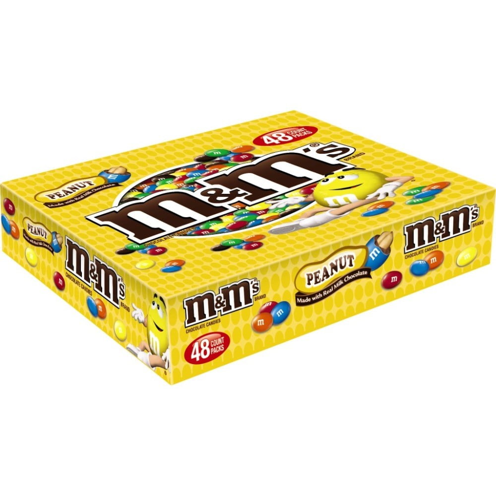 M&M's Peanut Chocolate Candies, 1.47 oz, 48 pack by Mars Chocolate