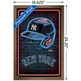 thumbnail image 3 of MLB New York Yankees - Neon Helmet 23 Wall Poster, 14.725" x 22.375" Framed, 3 of 6