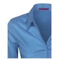 thumbnail image 6 of KOGMO Womens Basic Long Sleeve Button Down Shirts Office Work Blouse (S-3X), 6 of 7