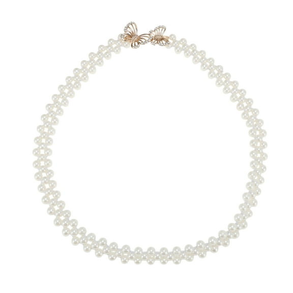 Unique Bargains 1 Pc Adjustable Waist Belt Elegant Double Butterfly Adjustable Waist Cord Beige