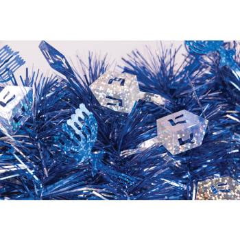 Hanukkah Decorations Chanukah Tinsel Garland - Table Ware Separates - 1 per pack - 1 pack ()