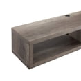 thumbnail image 3 of Martin Furniture 48" Shallow Wall Mounted Wood Media Console in Light Brown, 3 of 3