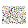 thumbnail image 7 of Yayeee Collapsible Cube Storage Bin with Lid Fabric Closet Decorative Basket with Handles, Green Wildflower Pattern, 7 of 7