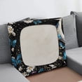 thumbnail image 3 of Renewold Butterfly Daisy Black Sofa Seat Cushion Cover Individual Couch Cushion Cover Non-Slip Chair Slipcover Replacement with Elastic Bottom for Kids, Pets, Cats, S, 3 of 5