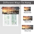 thumbnail image 6 of Lighthouse Valance Curtain for Kitchen Ocean Sunrise Nautical Seascape Window Valance for Living Room Bedroom, Kitchen Valance Rod Pocket Window Decor Curtain 54 by 18 in, 1 Panel, 6 of 6