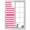 Pink, variant on Black Striped Window Privacy Film, Modern Simple Monochrome Geometric White Static Cling UV Sun Blocking Heat Control Window Tint Day and Night, Non-Adhesive One Way Windows Privacy Cover 19.6x39.3