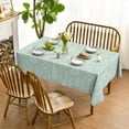 thumbnail image 3 of Spring Tablecloth 60×84 Inch Rectangular, Sage Green Floral Herbs Washable Table Cover for Party Picnic Dinner Decor, 3 of 6