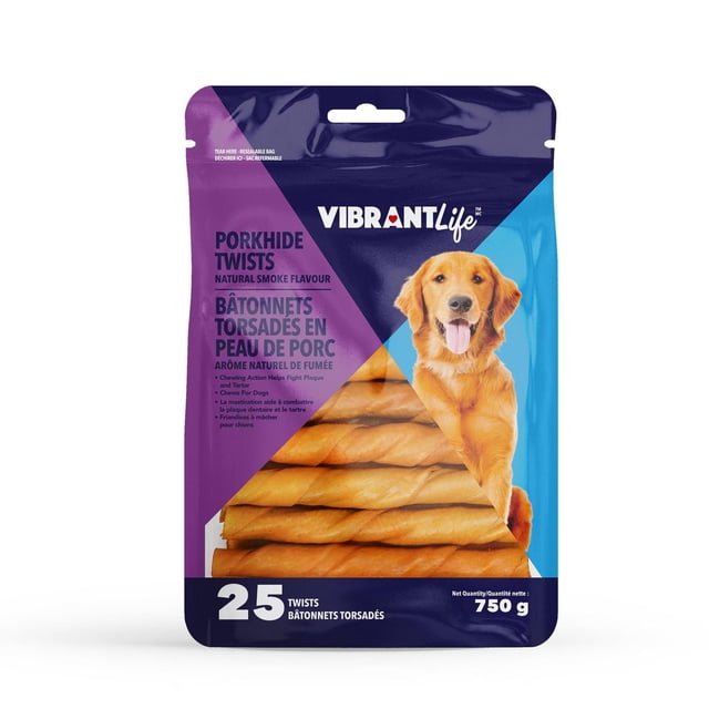 Vibrantlife Porkhide Twists Chews For Dogs