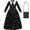 A-Long Sleeve-Only Dress, variant on Wednesday Costume Dress Bag for Kids Girls Halloween Black Uniform Dress Costume Dress for Cosplay Party