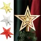thumbnail image 2 of Adornos para árboles de Navidad Pentagrama Ambiente festivo Enchapado Parte superior del árbol de Navidad Guirnalda de estrellas Accesorios Suministros para fiestas, 2 of 5