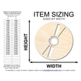 thumbnail image 2 of Unfinished Wood CD Shape | DIY Craft Cutout | up to 46" DIY 36" / 1/2", 2 of 3