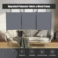 thumbnail image 4 of YASRKML Room Divider, 3 Panel Folding Privacy Screen for Office, Room Divider Screen Freestanding Partition Room Separators Fabric Panel 102"x71.3", Gray, 4 of 6