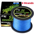 thumbnail image 1 of 12 Strands/8 Strands/4 Strands Fishing Line 550M 350M 150M Multifilament PE Braided Fishing Line Saltwater 4 strand Blue 550M 0.14MM 28.4LB, 1 of 6