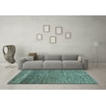 thumbnail image 3 of Ahgly Company Indoor Rectangle Abstract Light Blue Modern Area Rugs, 2' x 4', 3 of 4