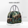 thumbnail image 2 of Fotbe Green Forest Dinosaur Bolsa de Almuerzo con Estampado, Lonchera Aislada, Contenedor de Comida Reutilizable Tipo Cooler a Prueba de Fugas, 2 of 6