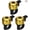 3PCS-Yellow, variant on Bike Bell Aluminum Mini Bicycle Bells with Loud Crisp Clear Sound Bike Ring Bell Bike Accessories for Adults Children Road Mountain Bike