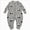 Grey 0626, variant on 12-18 Months Toddler Boys Girls Ribbed Solid Rompers,Henley Button Design Long Sleeve Baby Jumpsuit,Soft Warm Fall Winter Unisex Onesie for Infant 12 18 24 Months 2T 3T,Grey