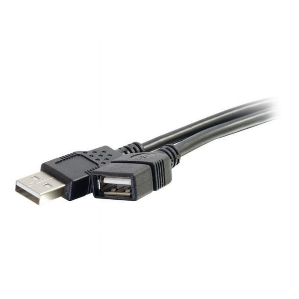 C2G 9.8ft USB Câble d'Extension - USB A vers USB A Câble d'Extension - USB 2.0 - M/F - Câble USB - USB (M) vers USB (F) - 10 ft - Noir