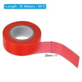 thumbnail image 2 of 1"x98' Flagging Tape Non-Adhesive Neon Marking Tape for Tree Survey Boundaries, Red 3 Pack, 2 of 5