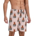 thumbnail image 2 of Logiee German Shepherd Dog Print Men's Pajama Shorts with Drawstring & Pockets,Sleep Shorts for Men,Sleepwear Bottoms,Elastic Waistband Loungewear-XX-Large, 2 of 6
