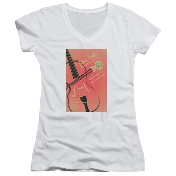 Star Trek Tng Season 3 Episode 2 Junior Women's V-Neck T-Shirt White