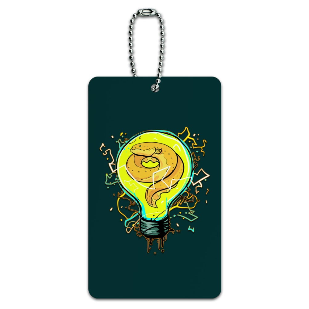 Electric Eel In Light bulb With Electricity Luggage Card Suitcase Carry