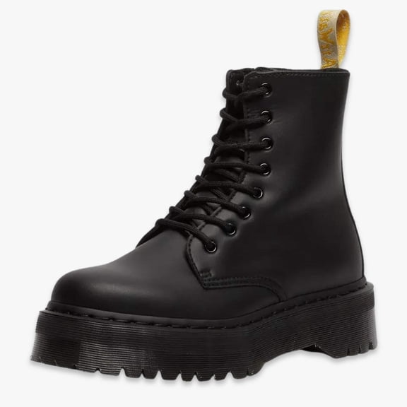 Dr. Martens Womens Jadon II Mono Vegan 8 Eye Boots Shoes Platform - Black