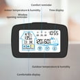 thumbnail image 3 of Labymos Indoor & Outdoor Hygrometer Thermometer with Time Backlight LCD Display Desk Electronic Temperature Humidity Meters for Home Greenhouse Cellar, 3 of 7