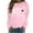 Pink, variant on Wancir Long Sleeve Fall T-Shirt for Women Family Halloween Thanksgiving Tops Casual Thankful Pumpkin Turkey Graphic Tees