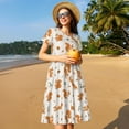 thumbnail image 5 of Spring Summer Dresses for Women 2025 - Cute Squirrel Fall Wedding Guest Dresses, Beach Vacation Clothes, Hawaiian Sundresses Casual Short Sleeve Dress for Women with Pockets, 5 of 7