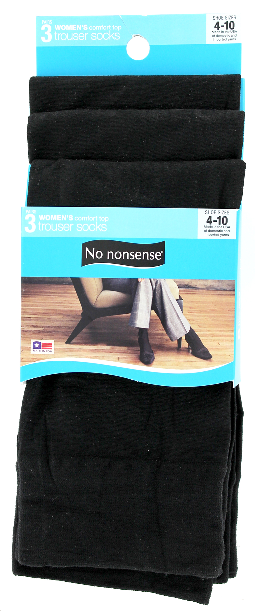 No nonsense No Nonsense Women's Silky Trouser Knee High Sock, 3 Pair
