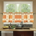 thumbnail image 4 of Yayeee Kitchen Curtains Tier Set of 2 Light Filtering 57"x24" Over Sink Window Panels, Geometric Pattern, 4 of 7