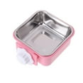 thumbnail image 2 of GILIGEGE Cat & Dog Bowls Love Dream Crate Dog Cat Bowls Removable Stainless Steel Hanging Pet Cage Bowls Kennel Food Water Feeder Bowls With Holder For Puppy Cat Rabbite Birds, 2 of 4