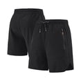 thumbnail image 5 of DDAPJ pyju Mens Quick Dry Athletic Shorts Lightweight Drawstring Gym Workout Shorts Side Split Casual Golf Running Shorts with Zipper Pockets Black M, 5 of 8