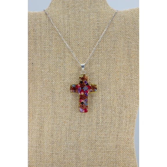 The Faith Gift Shop Cross with Flowers - Guadalupe Collection