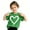 Green, variant on Girls Summer Tops Heart Printed Crewneck Printed Cotton Tee Tops Relaxed Fit School Shirts for Kids Yellow Hanukkah Summer Blouse for Girls