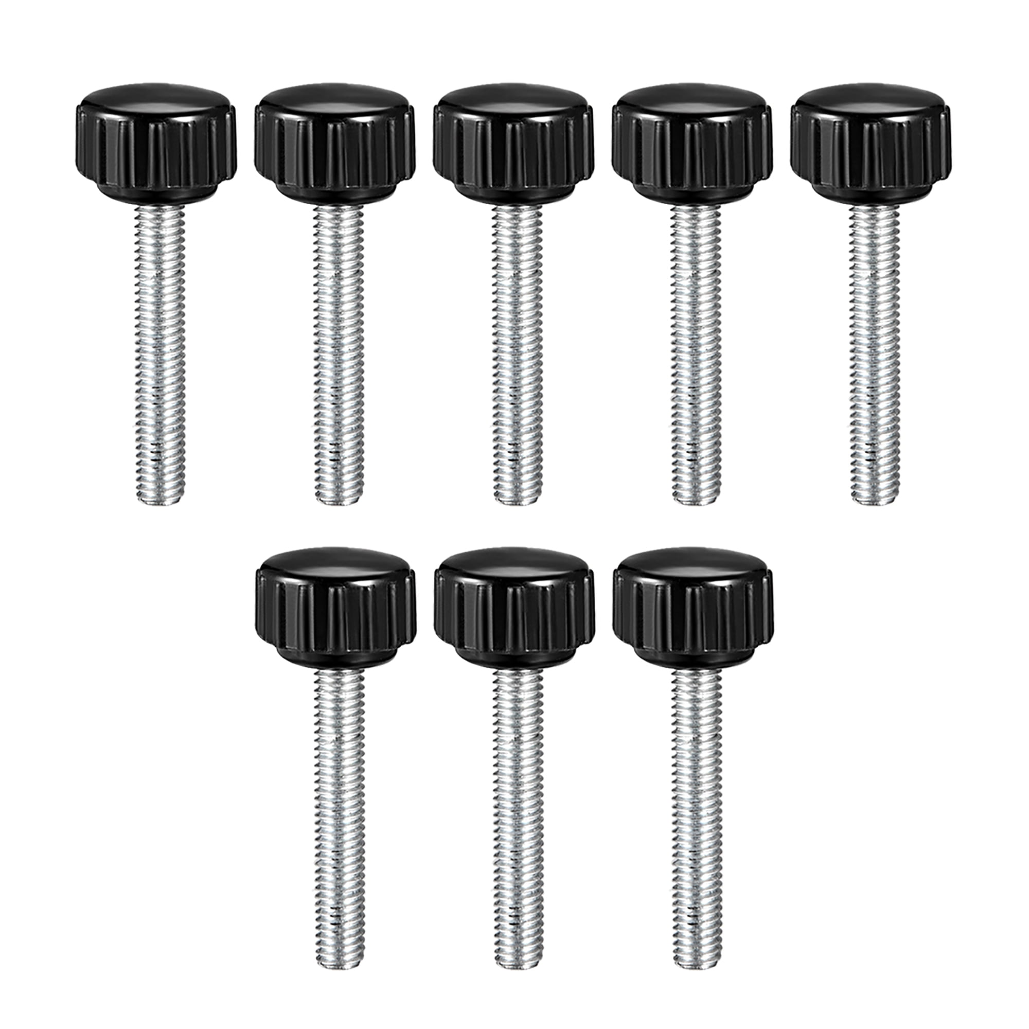 M5 x 30mm Male Thread Knurled Clamping Knobs Grip Thumb Screw on Type