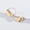 Gold, variant on Matte Gold Silver Plated Hammered Metal Half Round Geometric Drop Hoop Earrings